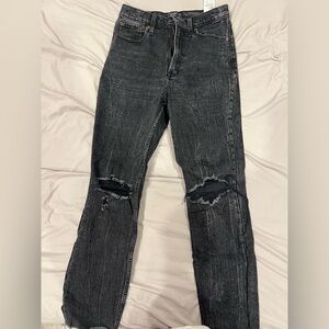 Abercrombie & Fitch Charcoal High Rise Jeans